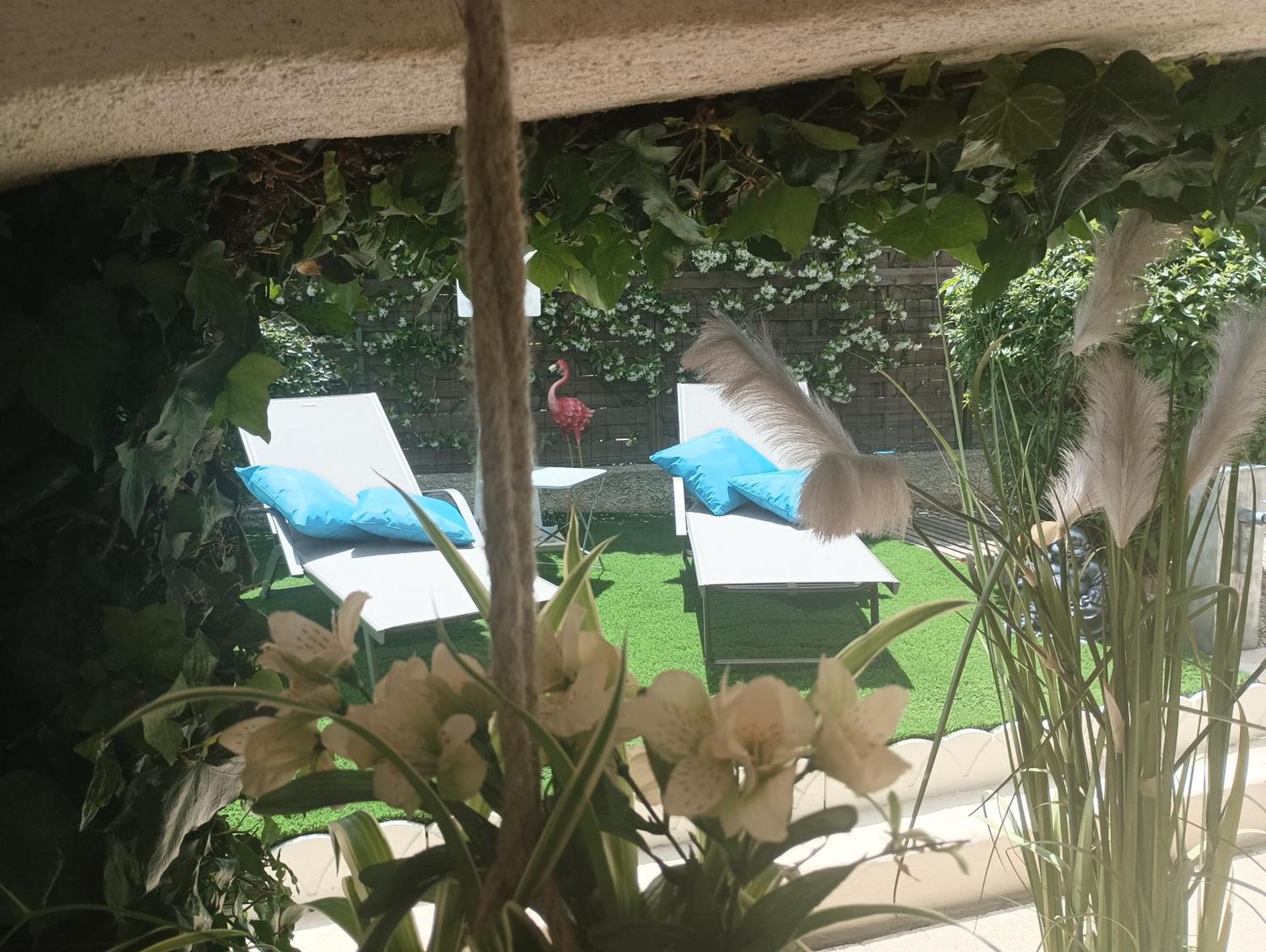 아그 Mimilou Mont St Loup Piscine Privee 아파트 객실 사진